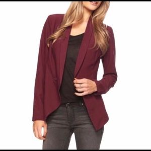 Forever 21 Maroon Oversized Blazer